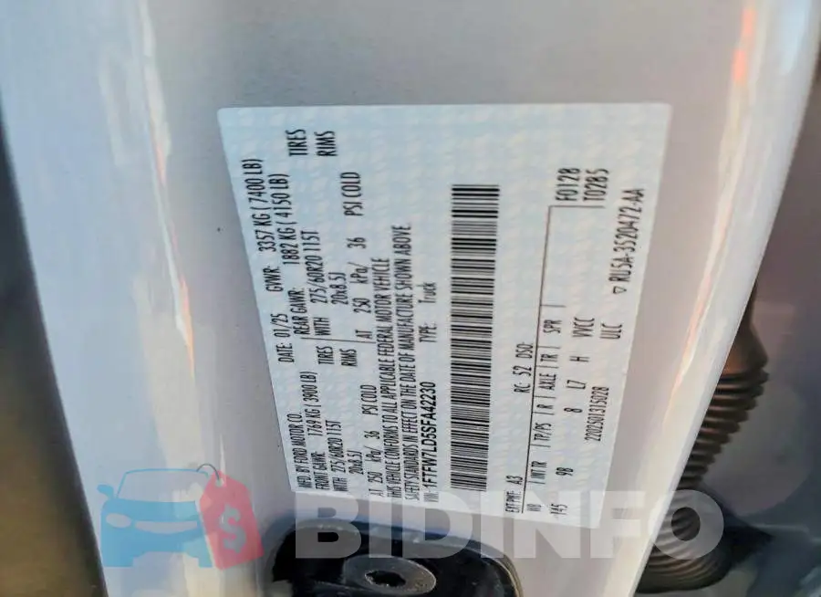 1FTFW7LD5SFA42230 Photo# 13