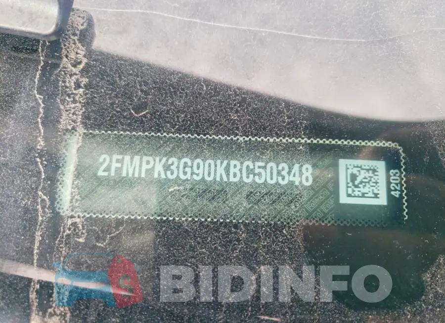 2FMPK3G90KBC50348 Photo# 13