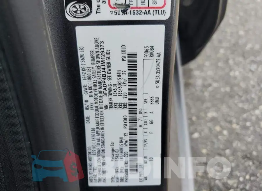 3FADP4BJ4JM129373 Photo# 12