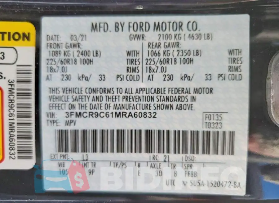 3FMCR9C61MRA60832 Photo# 14