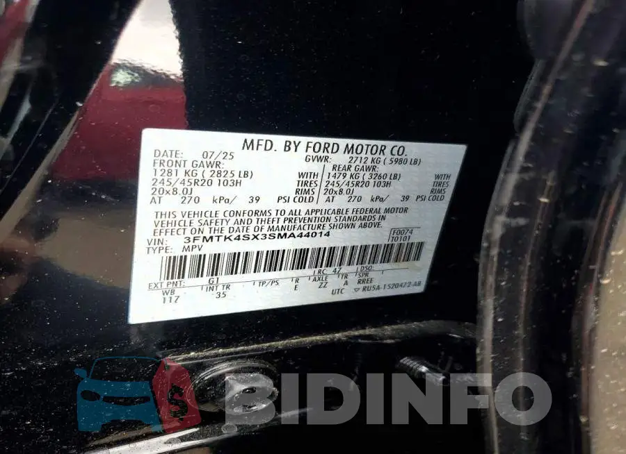 3FMTK4SX3SMA44014 Photo# 13