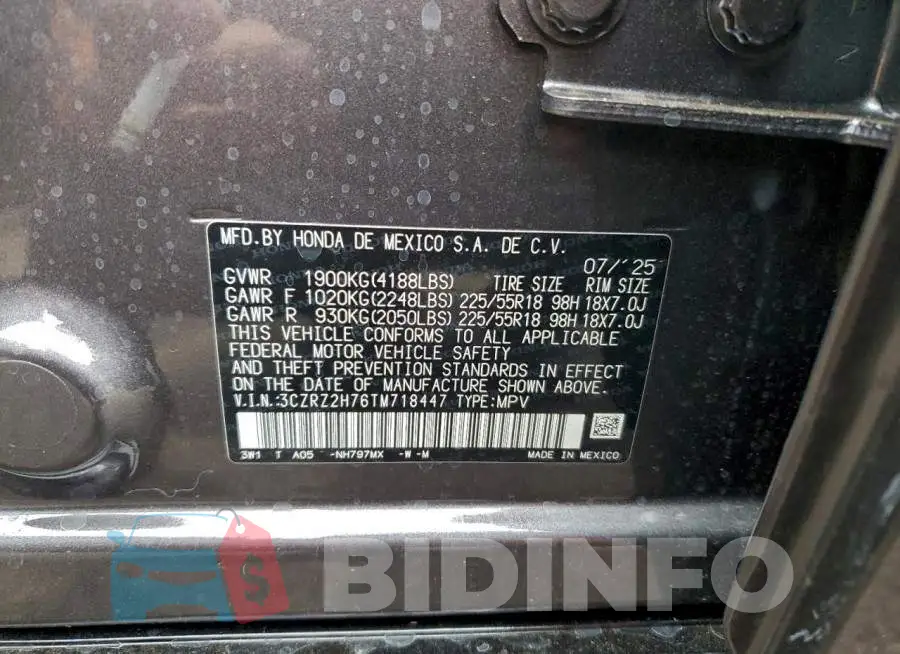 3CZRZ2H76TM718447 Photo# 13