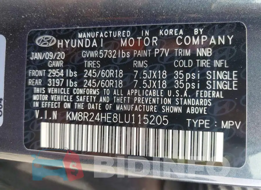 KM8R24HE8LU115205 Photo# 13