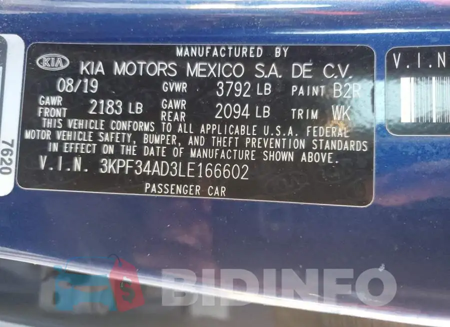 3KPF34AD3LE166602 Photo# 12