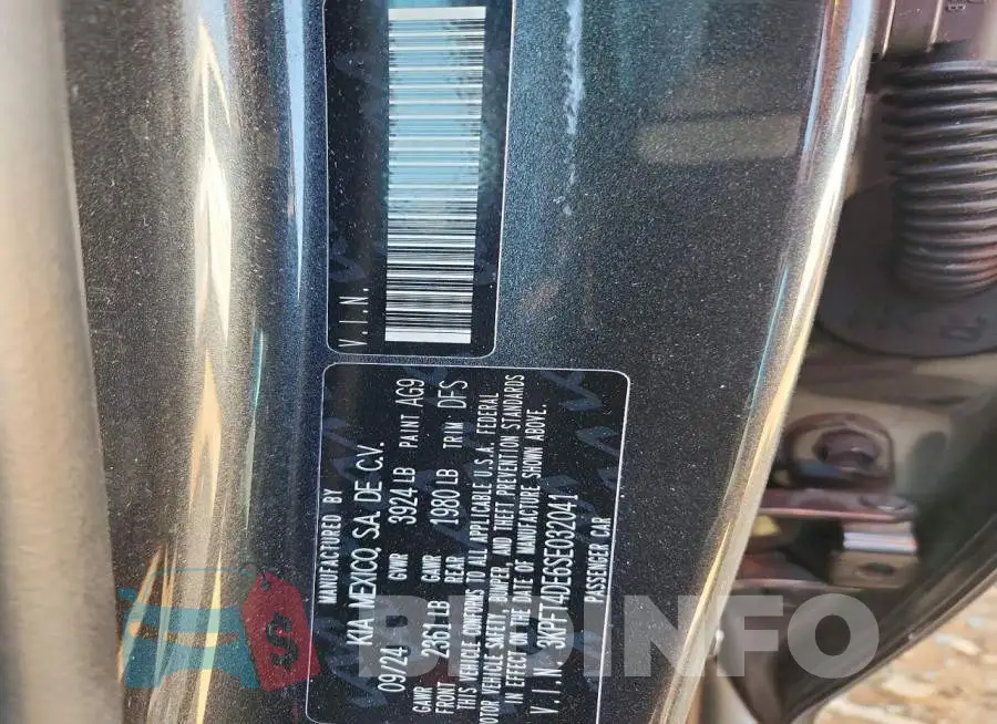 3KPFT4DE6SE032041 Photo# 13
