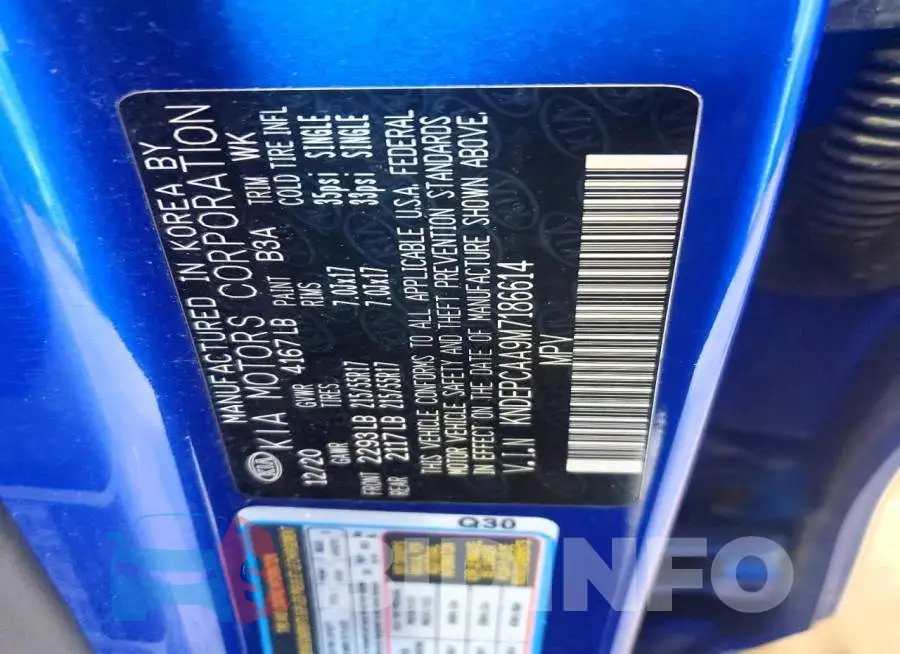 KNDEPCAA9M7186614 Photo# 13
