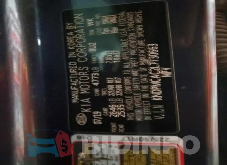 KNDPMCAC2L7730663 Photo# 13