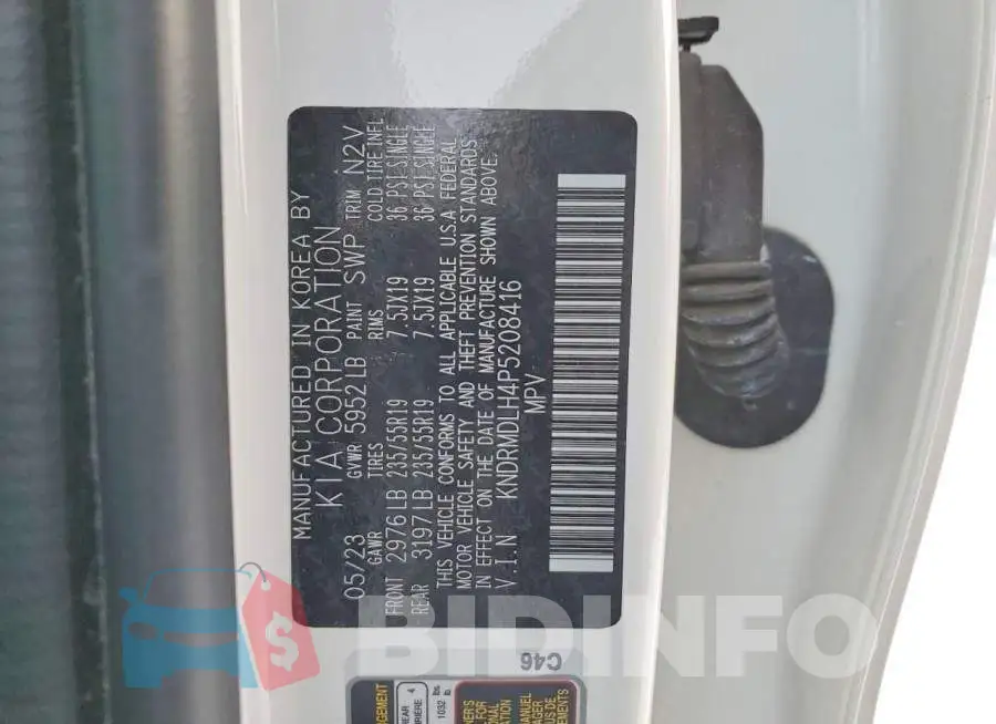 KNDRMDLH4P5208416 Photo# 13