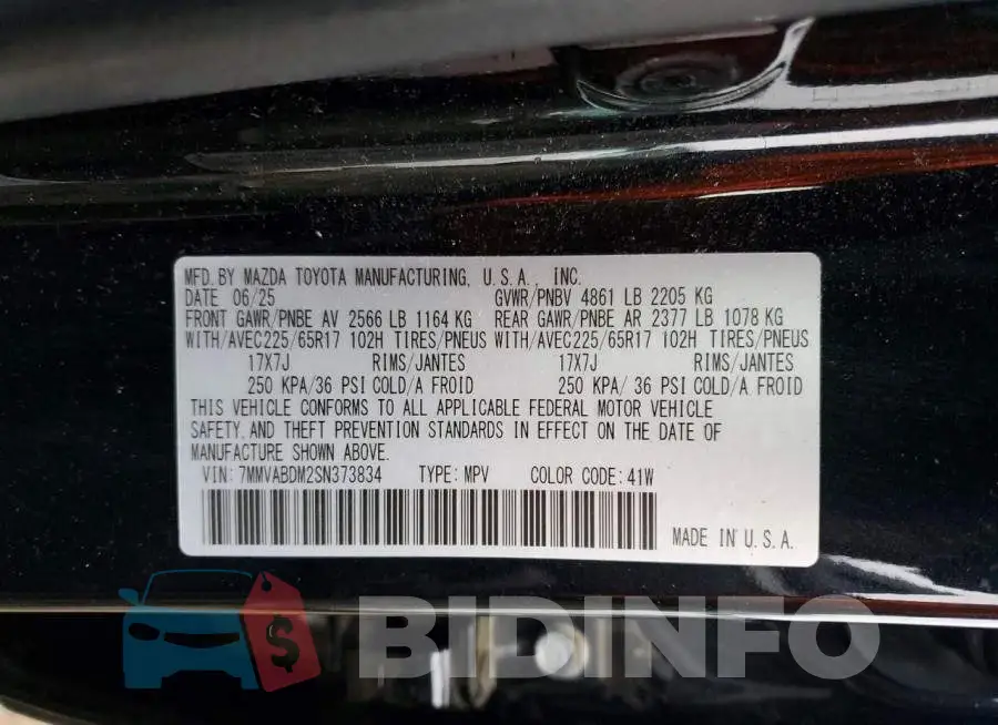 7MMVABDM2SN373834 Photo# 14