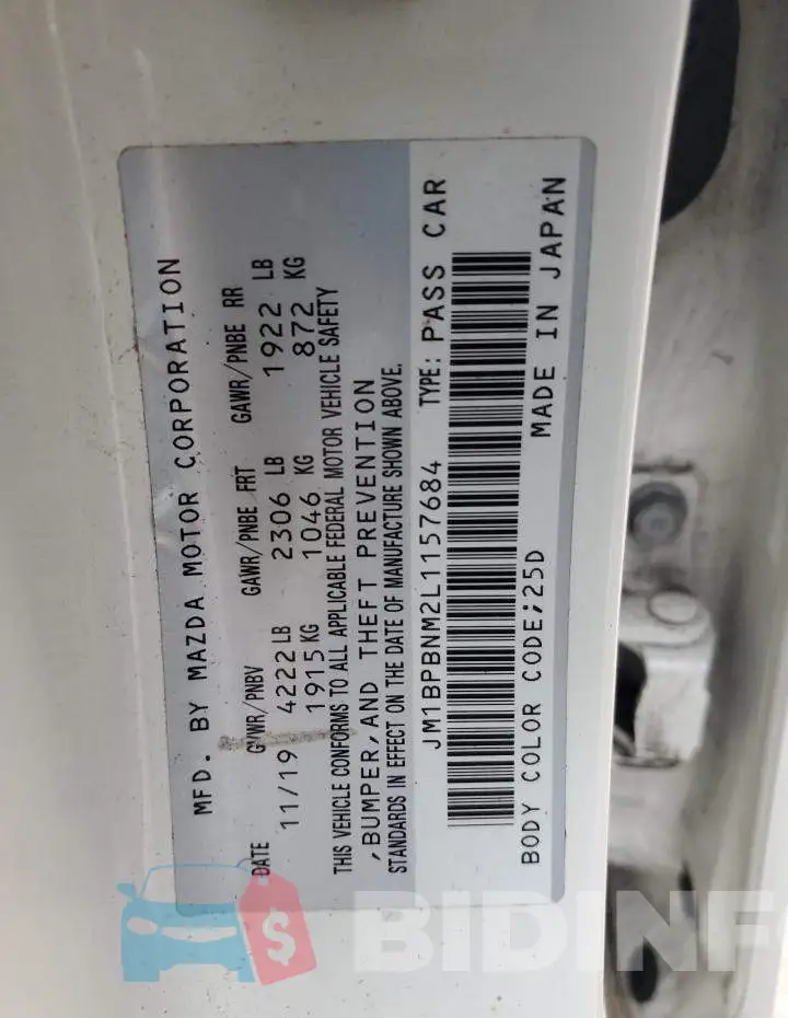 JM1BPBNM2L1157684 Photo# 12