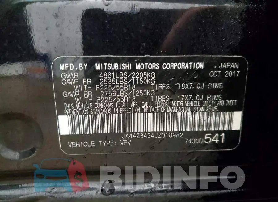 JA4AZ3A34JZ018982 Photo# 13