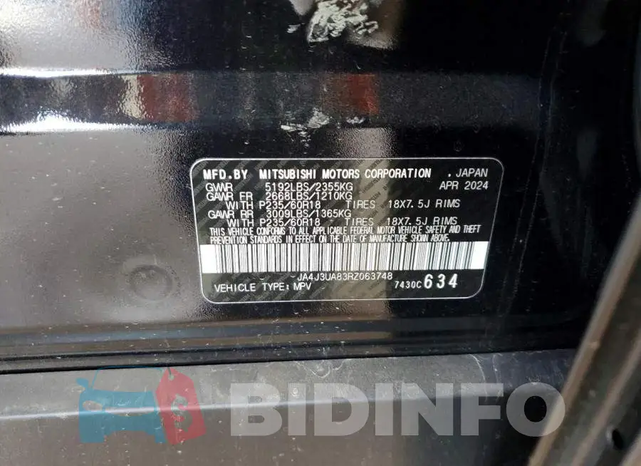 JA4J3UA83RZ063748 Photo# 13