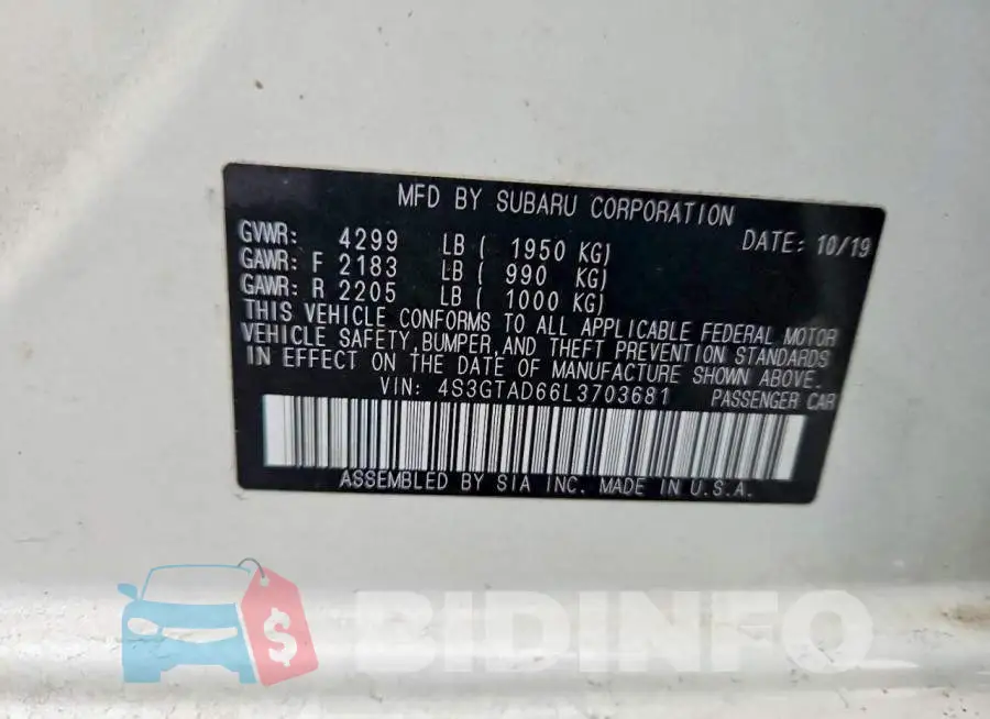 4S3GTAD66L3703681 Photo# 12