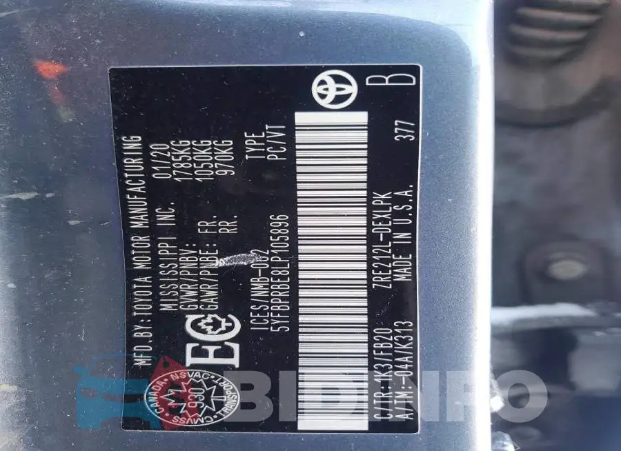 5YFBPRBE8LP105896 Photo# 12