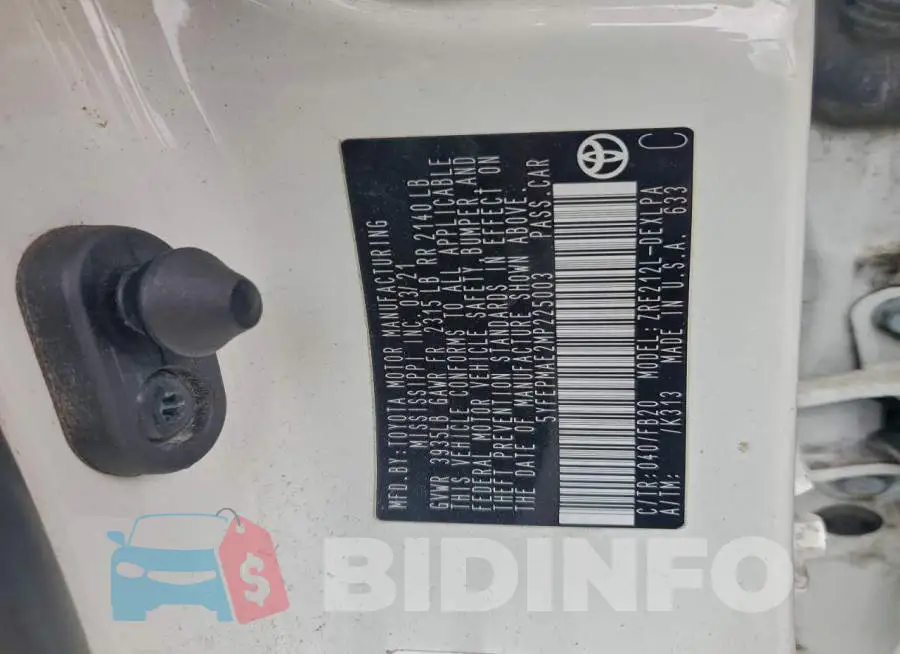 5YFEPMAE2MP225003 Photo# 12