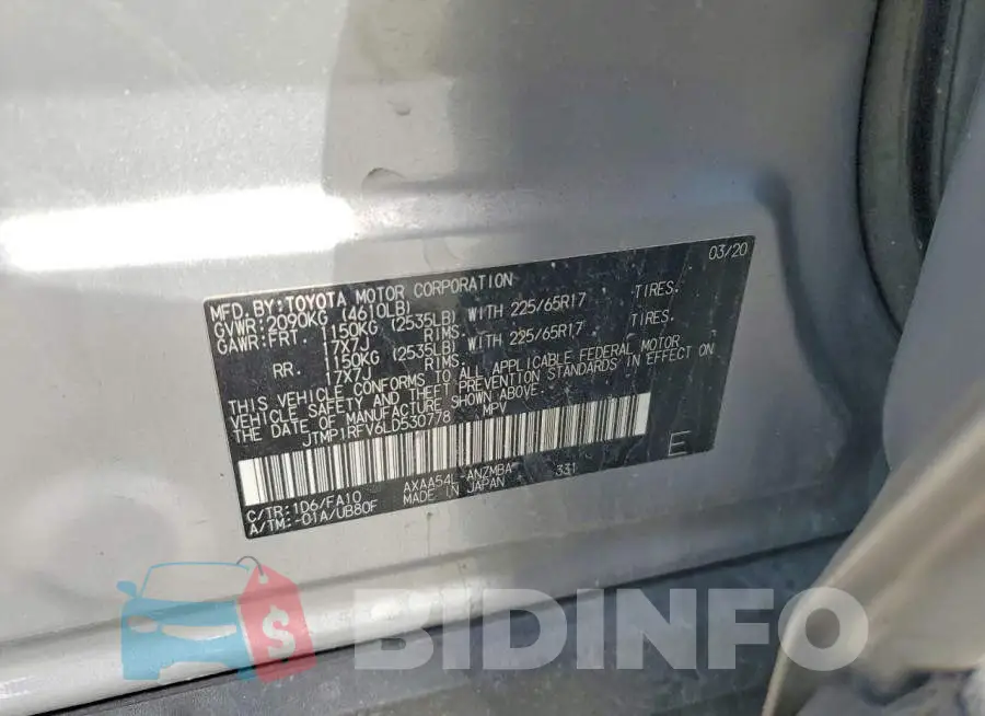 JTMP1RFV6LD530778 Photo# 13