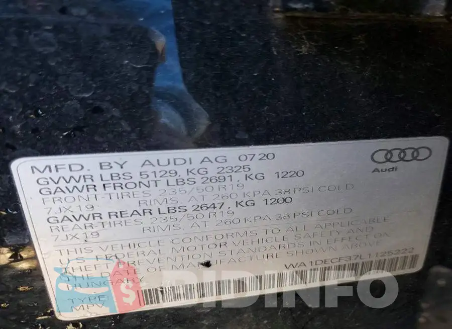 WA1DECF37L1125222 Photo# 14