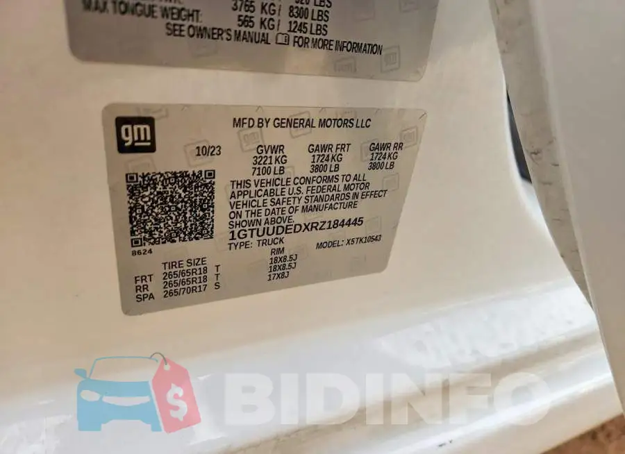 1GTUUDEDXRZ184445 Photo# 13