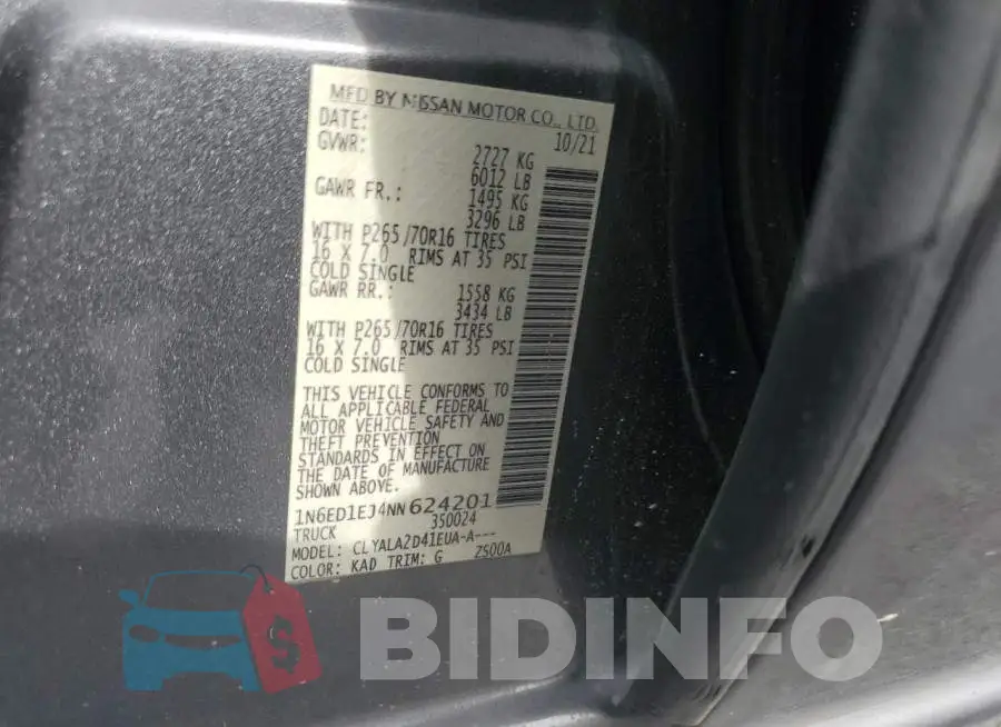 1N6ED1EJ4NN624201 Photo# 13