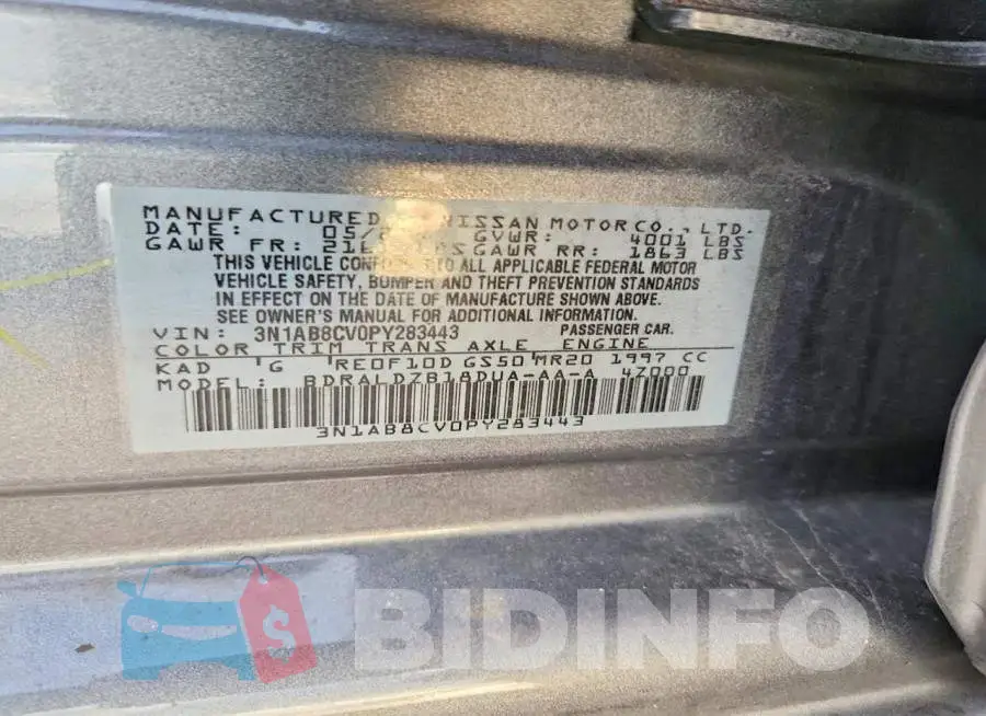 3N1AB8CV0PY283443 Photo# 12