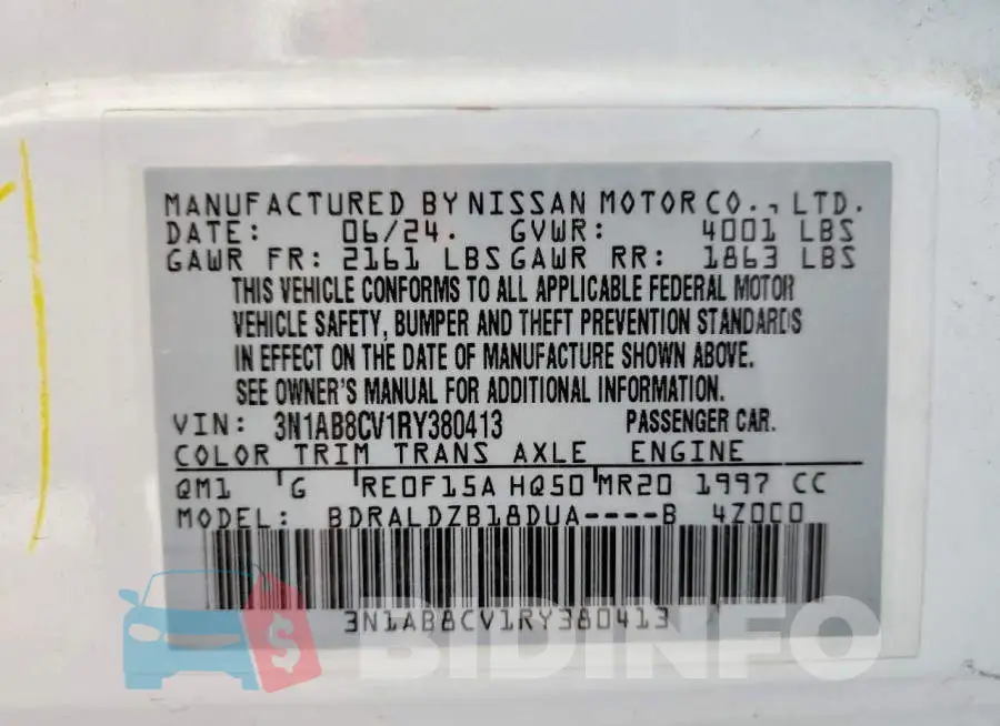 3N1AB8CV1RY380413 Photo# 13