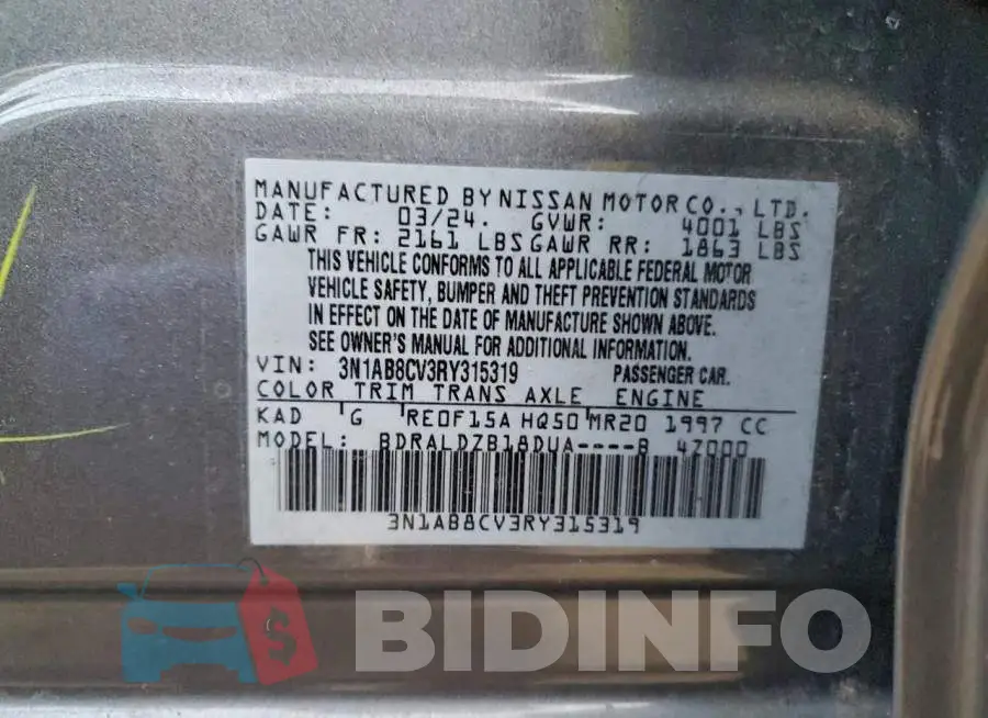 3N1AB8CV3RY315319 Photo# 12