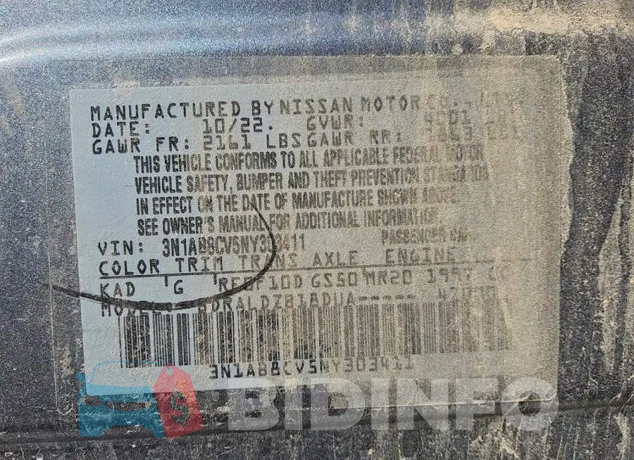 3N1AB8CV5NY303411 Photo# 13