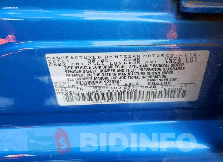 3N1AB8CV9LY229861 Photo# 12
