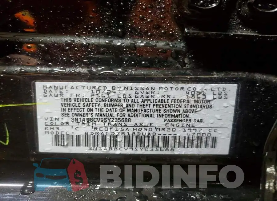 3N1AB8CV9SY235688 Photo# 12