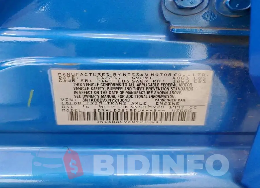 3N1AB8CVXNY210643 Photo# 12