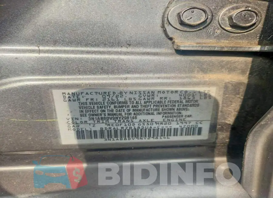 3N1AB8DV9NY298146 Photo# 12