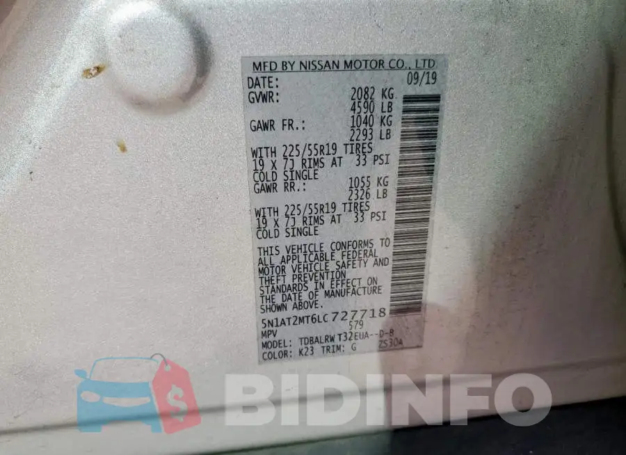 5N1AT2MT6LC727718 Photo# 14