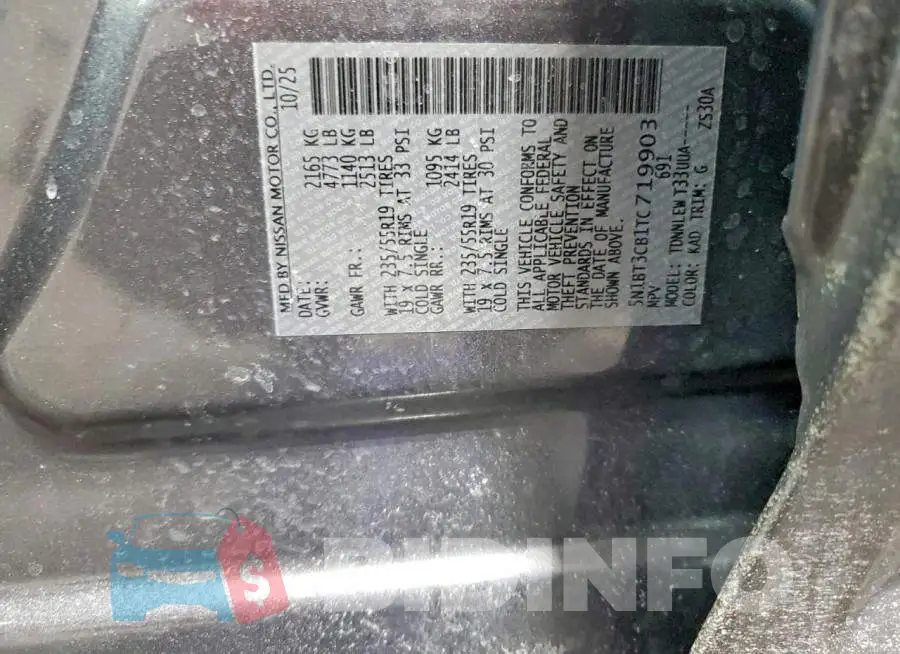 5N1BT3CB1TC719903 Photo# 13