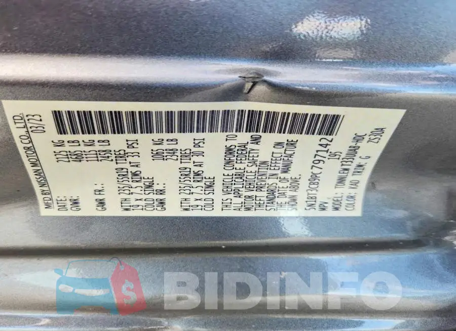 5N1BT3CB9PC797142 Photo# 13