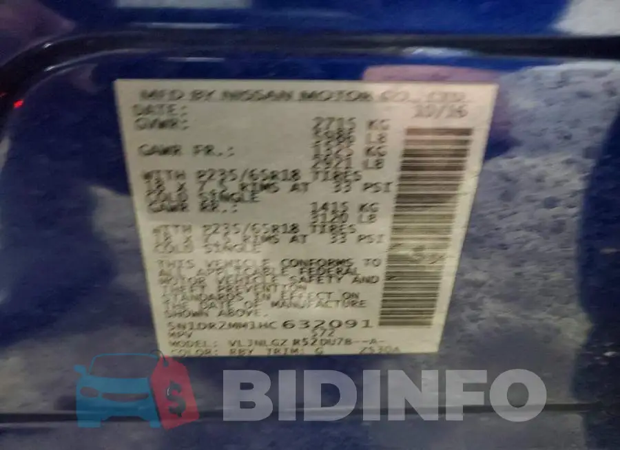 5N1DR2MM1HC632091 Photo# 14
