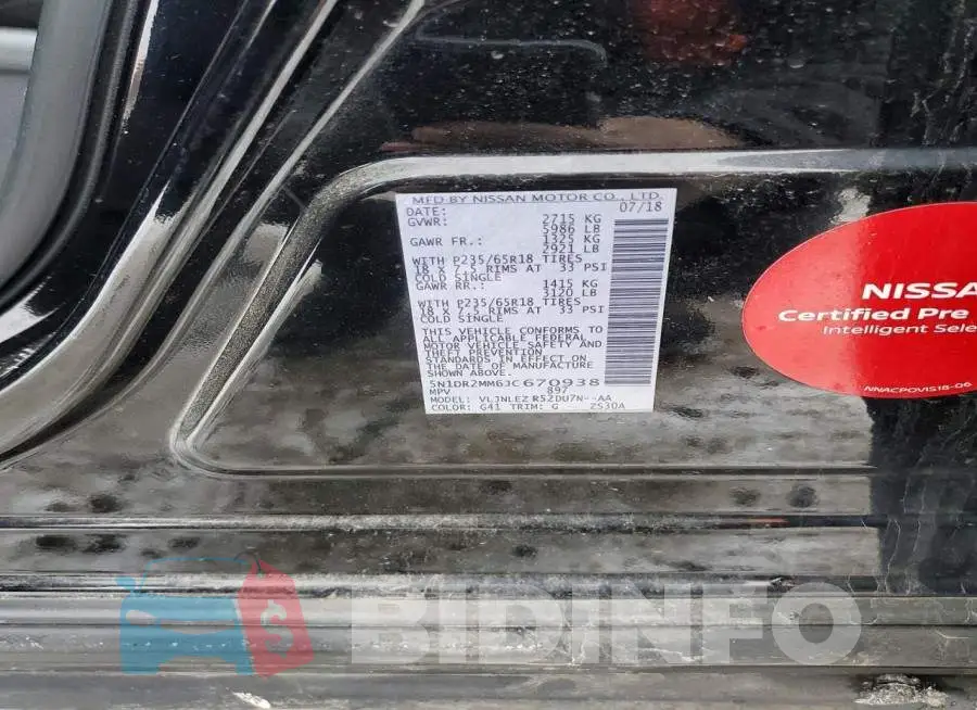 5N1DR2MM6JC670938 Photo# 14