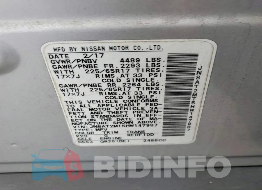 JN8AT2MT5HW147987 Photo# 13
