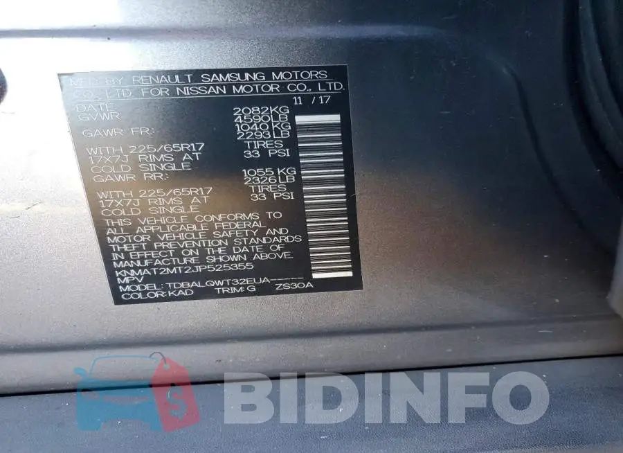 KNMAT2MT2JP525355 Photo# 12