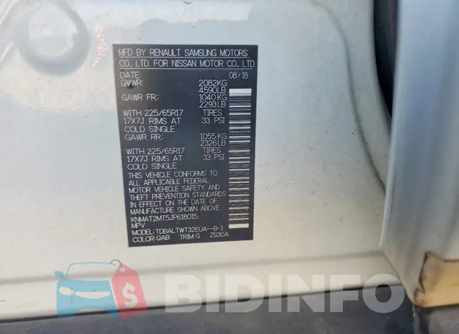 KNMAT2MT5JP618015 Photo# 13