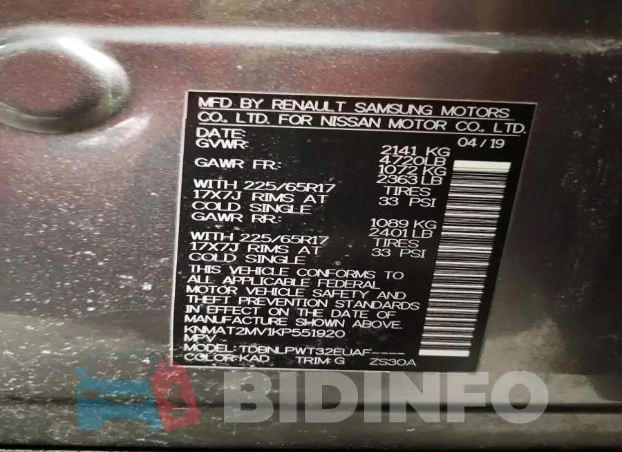KNMAT2MV1KP551920 Photo# 14