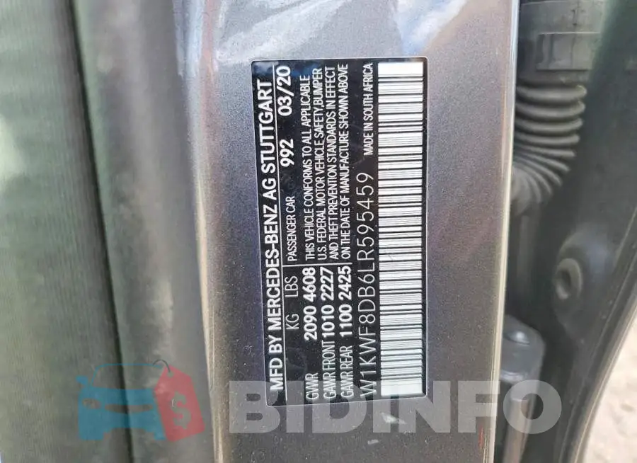 W1KWF8DB6LR595459 Photo# 12