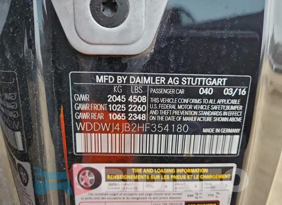 WDDWJ4JB2HF354180 Photo# 12