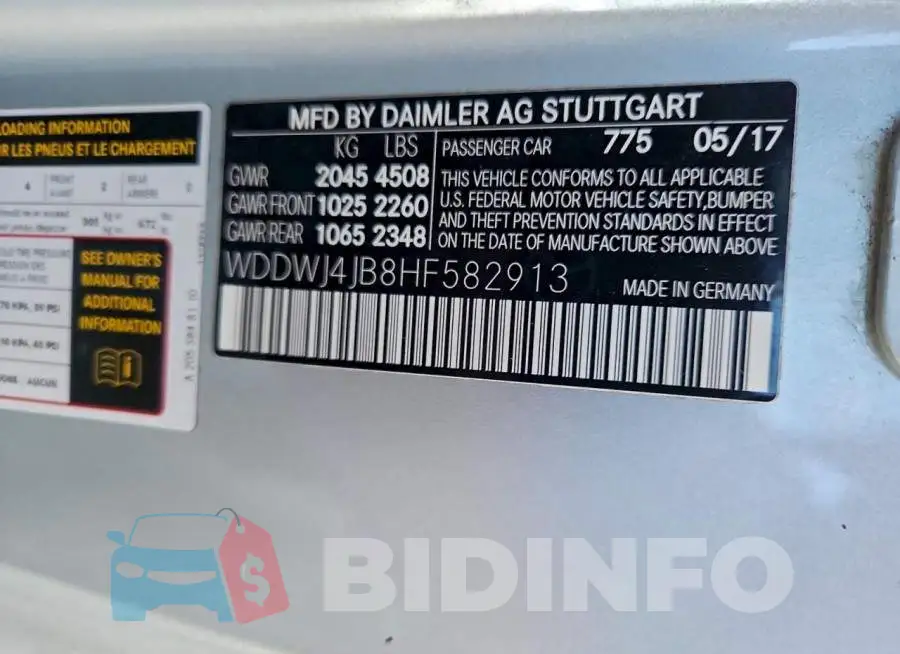 WDDWJ4JB8HF582913 Photo# 13