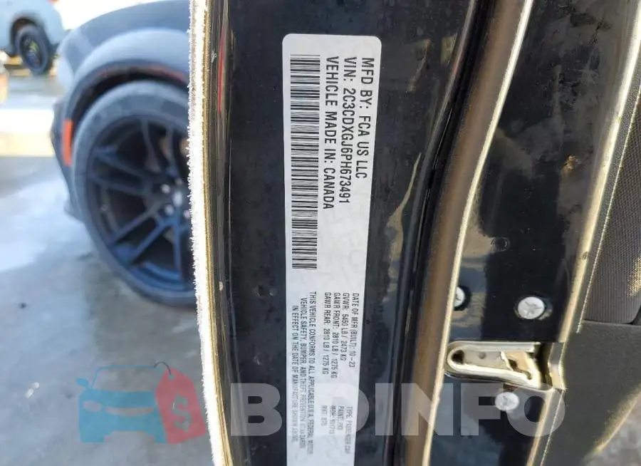 2C3CDXGJ6PH673491 Photo# 12