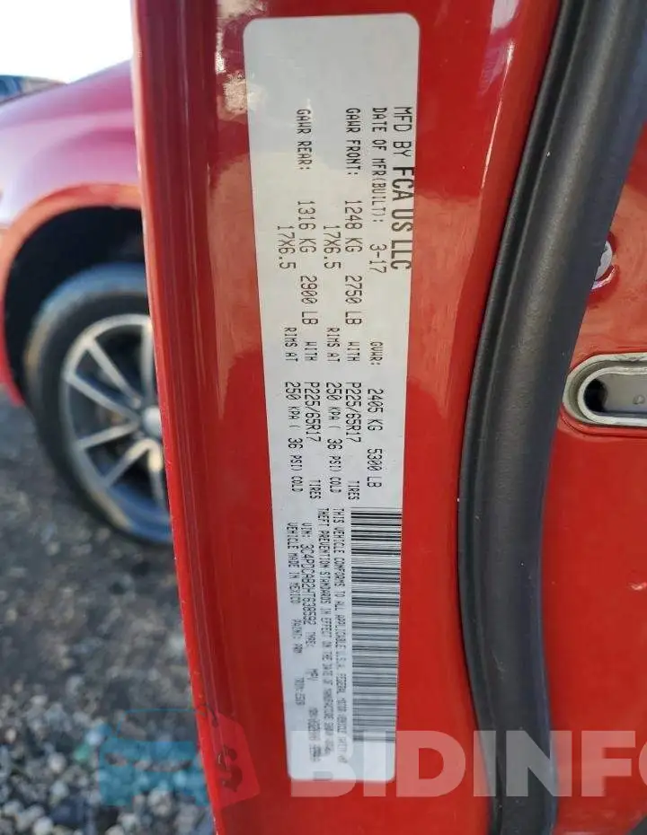 3C4PDCAB2HT638592 Photo# 13