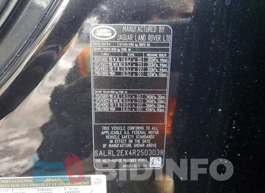 SALRL2EX4R2503038 Photo# 13
