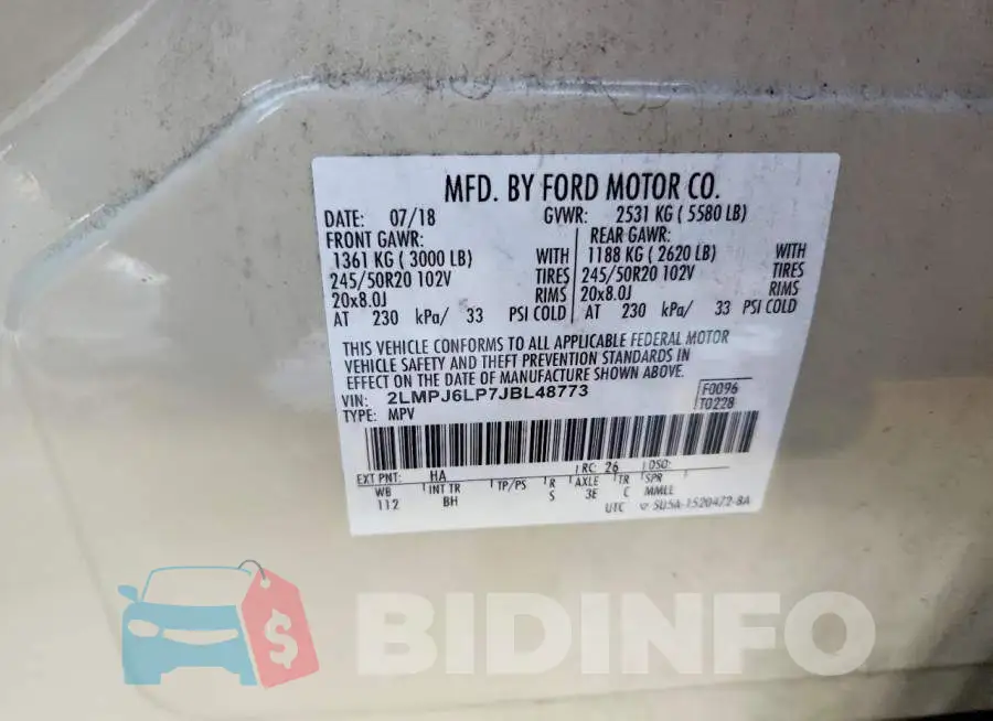 2LMPJ6LP7JBL48773 Photo# 14