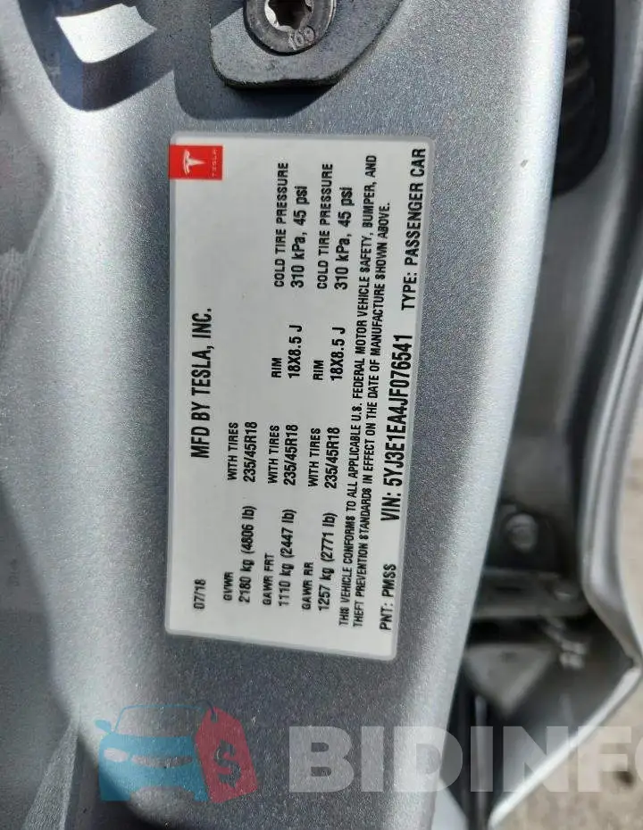 5YJ3E1EA4JF076541 Photo# 13