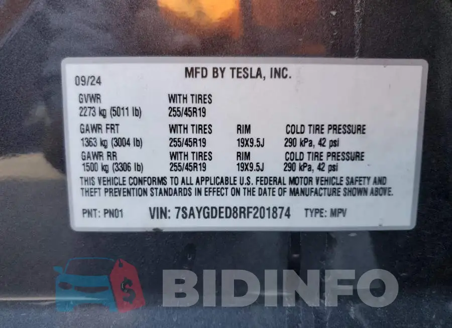 7SAYGDED8RF201874 Photo# 12