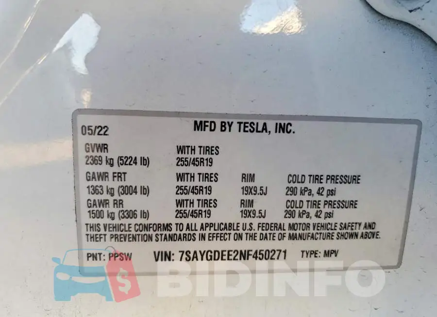 7SAYGDEE2NF450271 Photo# 13